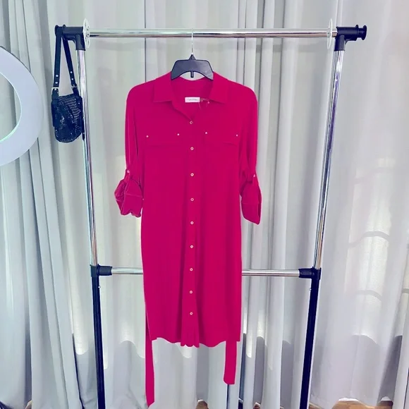 Dresses | Calvin Klein Hot Pink Dress Size Medium | Poshmark Dresses | Calvin Klein Hot Pink Dress Size Medium | Poshmark